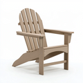 Krzesło ogrodowe Adirondack 80 x 90 x 100 cm beżowe z tworzywa sztucznego do relaksu